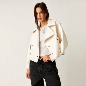 Free People Alexis Vegan Leather Jacket